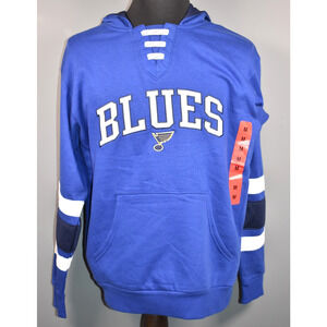 Mens NHL St. Louis Blues Hockey Hoodie Sweatshirt Brand New with Tags Size MED